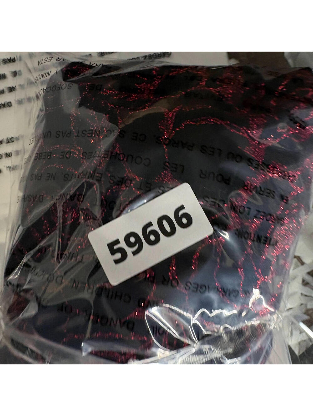 New Notations Top Women 2X Plus Black Floral Rhinestone Velvet Tasseled Casual - Picture 9 of 9